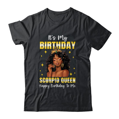 It's My Birthday Scorpio Queen Women Girl Zodiac Sign Shirt & Tank Top | teecentury