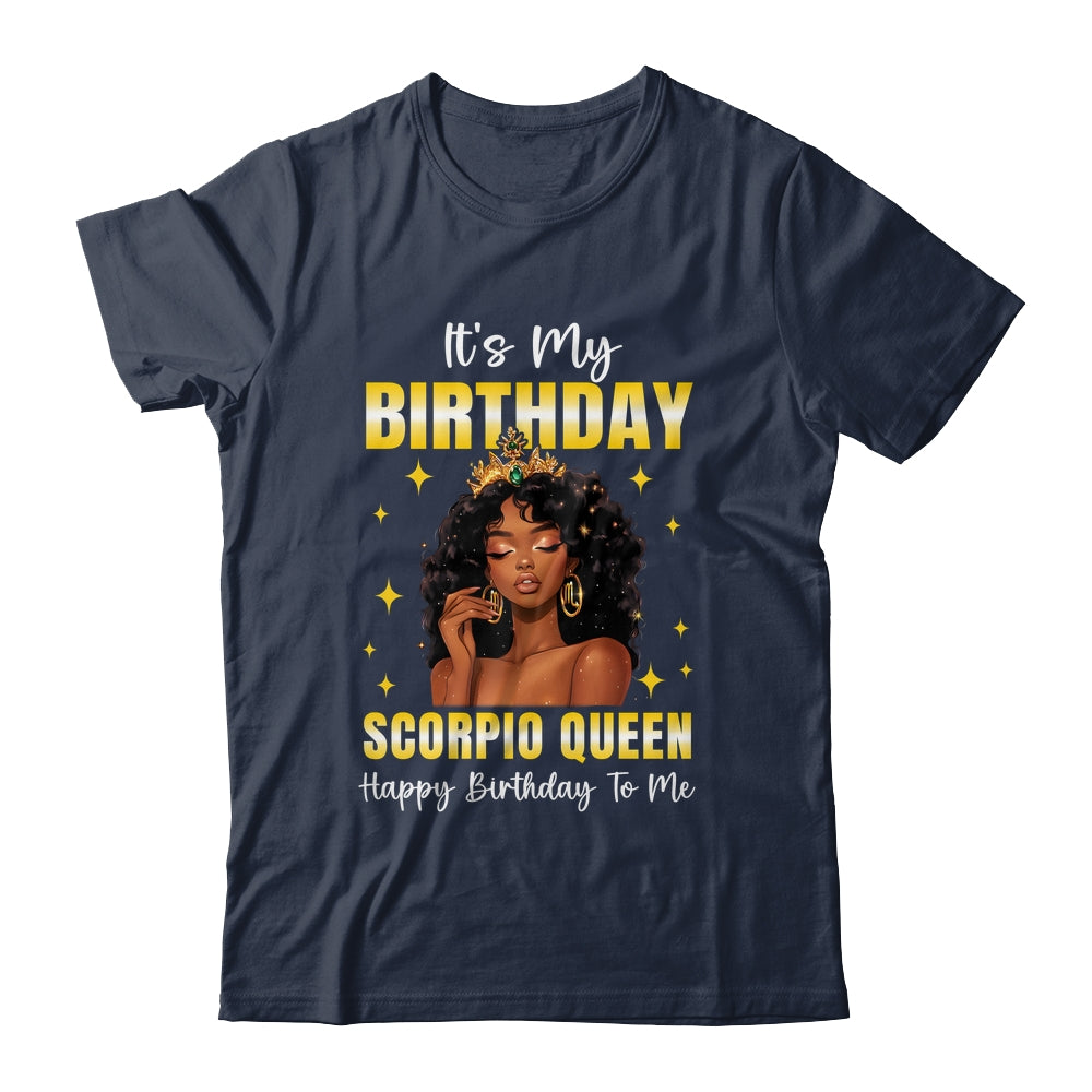 It's My Birthday Scorpio Queen Women Girl Zodiac Sign Shirt & Tank Top | teecentury