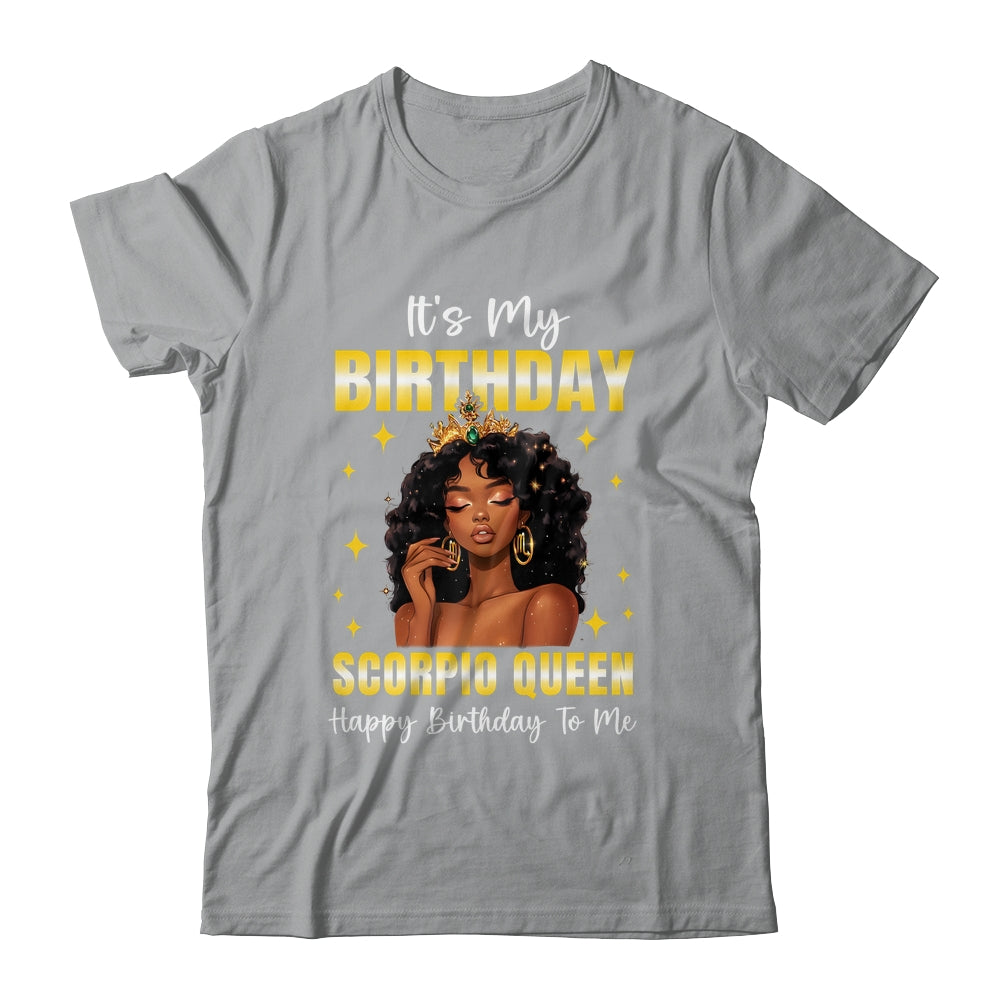 It's My Birthday Scorpio Queen Women Girl Zodiac Sign Shirt & Tank Top | teecentury
