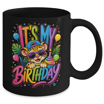 It's My Birthday Zoo Animals Leopard Cheetah Birthday Boy Mug | teecentury