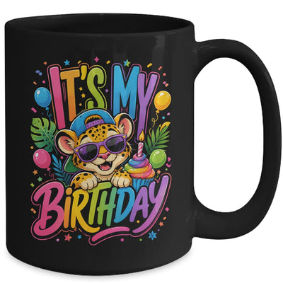 It's My Birthday Zoo Animals Leopard Cheetah Birthday Boy Mug | teecentury
