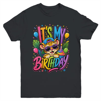 It's My Birthday Zoo Animals Leopard Cheetah Birthday Boy Youth Shirt | teecentury