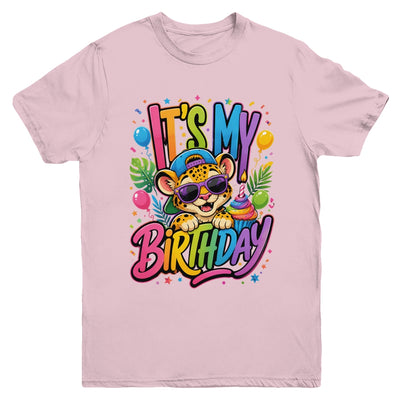 It's My Birthday Zoo Animals Leopard Cheetah Birthday Boy Youth Shirt | teecentury
