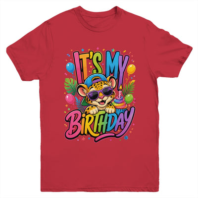 It's My Birthday Zoo Animals Leopard Cheetah Birthday Boy Youth Shirt | teecentury