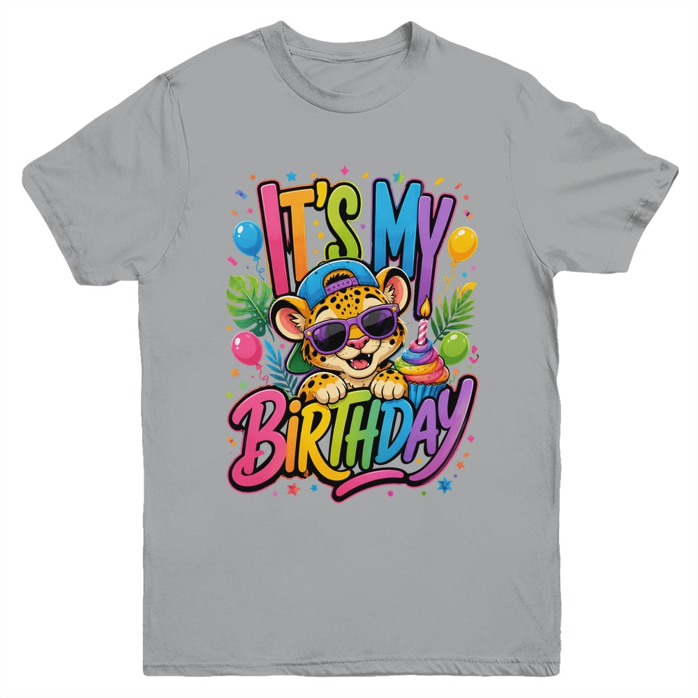 It's My Birthday Zoo Animals Leopard Cheetah Birthday Boy Youth Shirt | teecentury