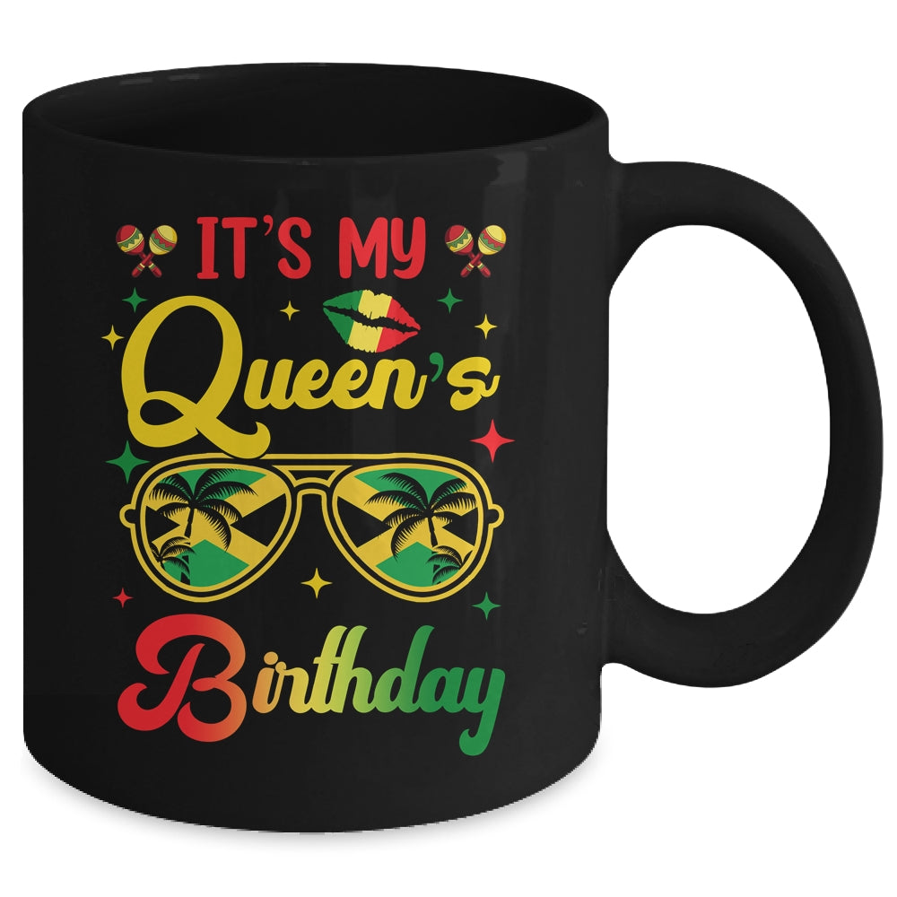 It's My Queen's Birthday Jamaica Birthday Girl Party Mug | teecentury