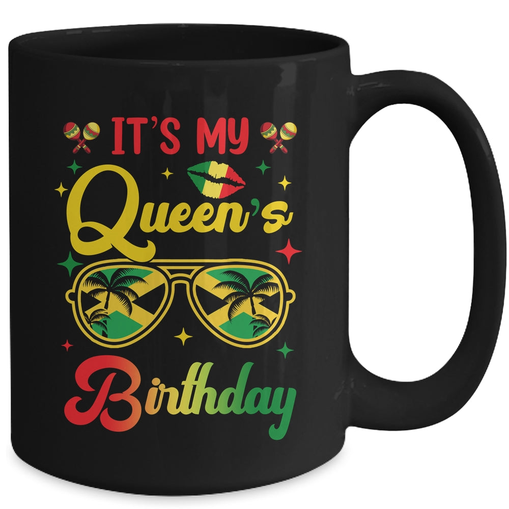 It's My Queen's Birthday Jamaica Birthday Girl Party Mug | teecentury