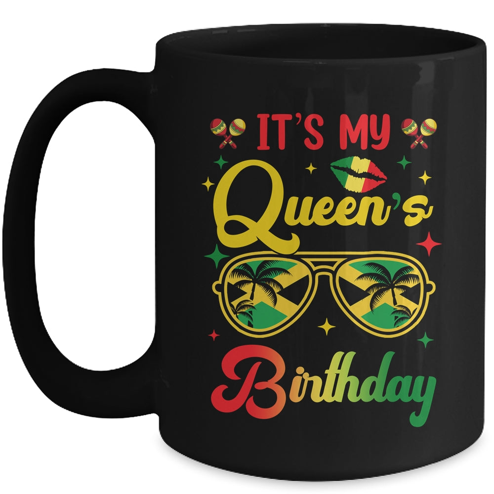 It's My Queen's Birthday Jamaica Birthday Girl Party Mug | teecentury