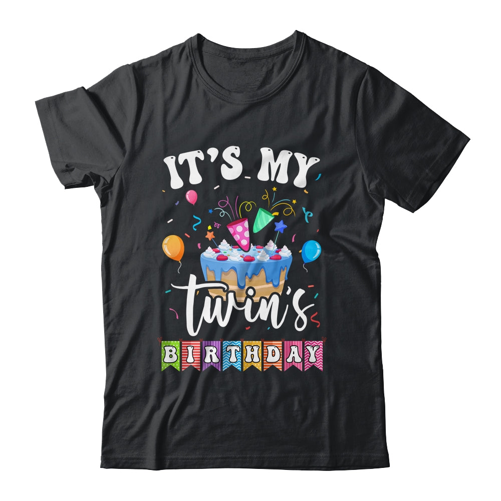 It's My Twin's Birthday Twins Birthday Cute Matching Shirt & Tank Top | teecentury