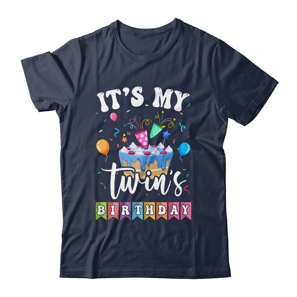 It's My Twin's Birthday Twins Birthday Cute Matching Shirt & Tank Top | teecentury