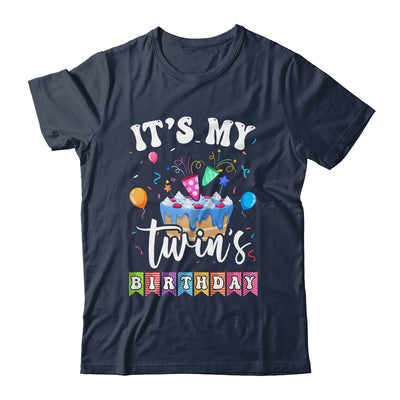 It's My Twin's Birthday Twins Birthday Cute Matching Shirt & Tank Top | teecentury