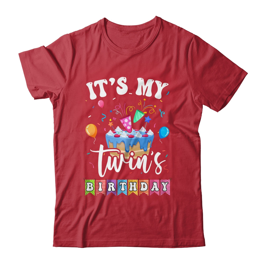 It's My Twin's Birthday Twins Birthday Cute Matching Shirt & Tank Top | teecentury