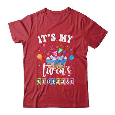 It's My Twin's Birthday Twins Birthday Cute Matching Shirt & Tank Top | teecentury