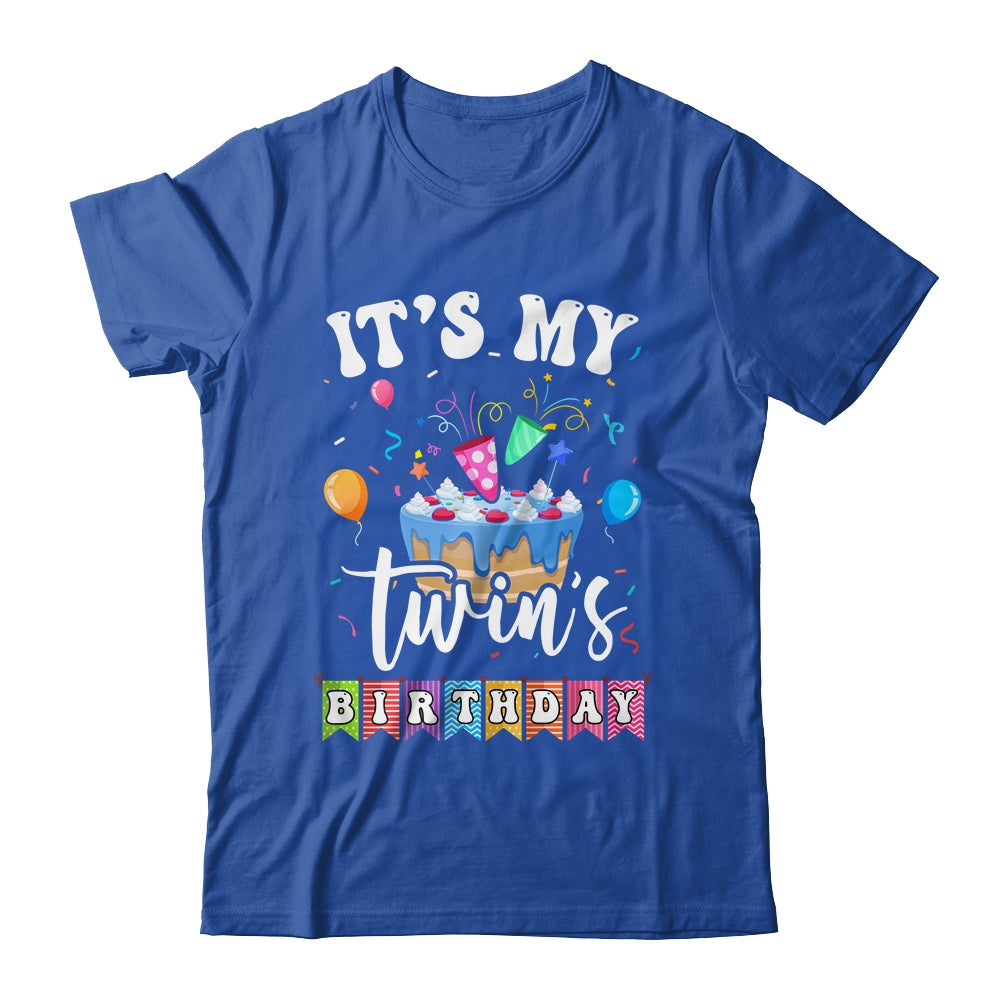 It's My Twin's Birthday Twins Birthday Cute Matching Shirt & Tank Top | teecentury