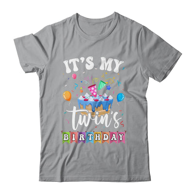 It's My Twin's Birthday Twins Birthday Cute Matching Shirt & Tank Top | teecentury