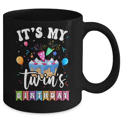 It's My Twin's Birthday Twins Birthday Cute Matching Mug | teecentury