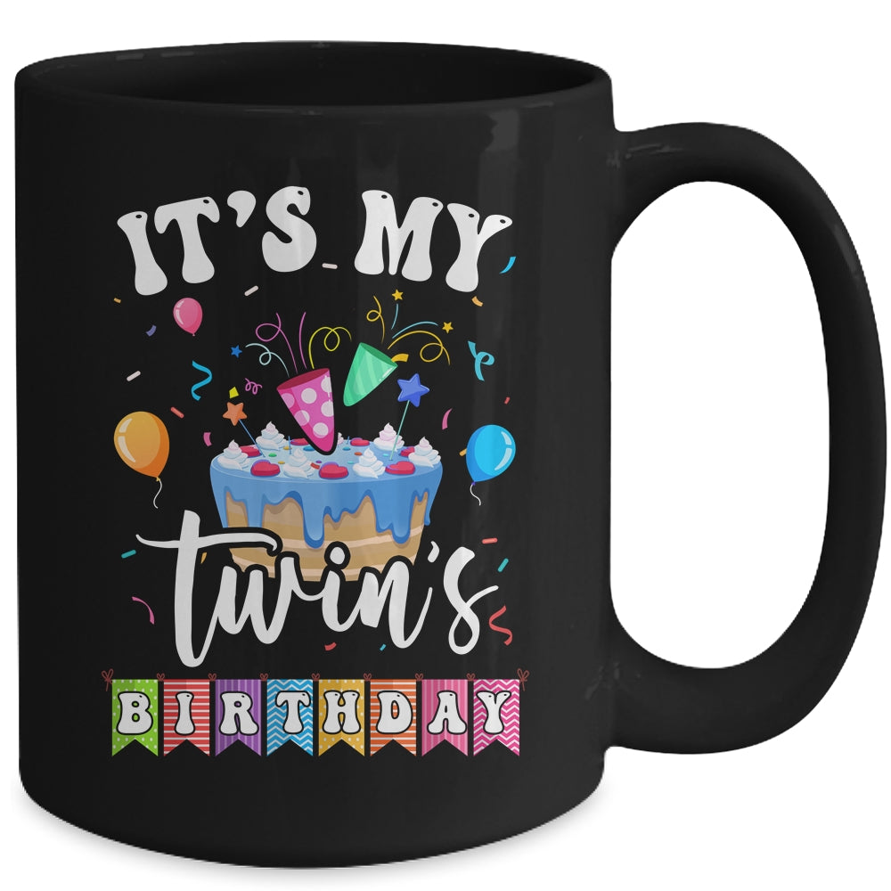 It's My Twin's Birthday Twins Birthday Cute Matching Mug | teecentury