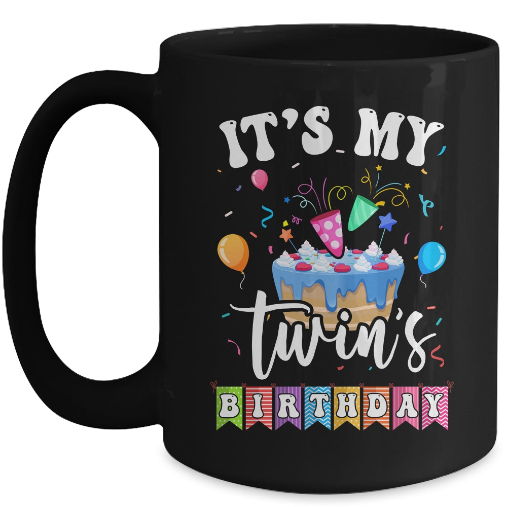 It's My Twin's Birthday Twins Birthday Cute Matching Mug | teecentury