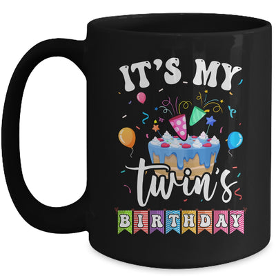 It's My Twin's Birthday Twins Birthday Cute Matching Mug | teecentury