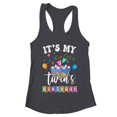It's My Twin's Birthday Twins Birthday Cute Matching Shirt & Tank Top | teecentury