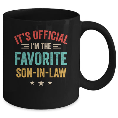 It's Official I'm The Favorite Son In Law Mens Fathers Day Mug | teecentury