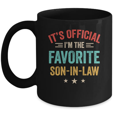 It's Official I'm The Favorite Son In Law Mens Fathers Day Mug | teecentury