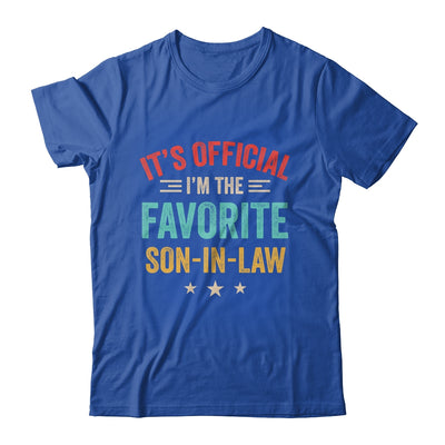 It's Official I'm The Favorite Son In Law Mens Fathers Day Shirt & Hoodie | teecentury