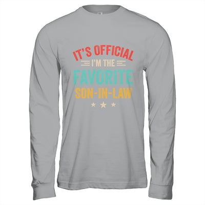 It's Official I'm The Favorite Son In Law Mens Fathers Day Shirt & Hoodie | teecentury