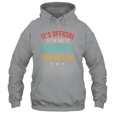 It's Official I'm The Favorite Son In Law Mens Fathers Day Shirt & Hoodie | teecentury
