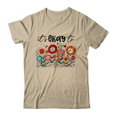 It's Okay To Boho Mental Health Floral Flowers Motivational Shirt & Hoodie | teecentury