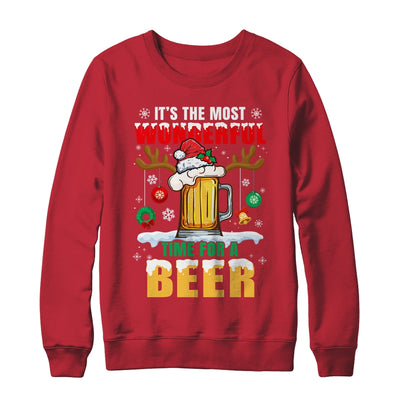 It's The Most Wonderful Time For A Beer Christmas Men Xmas Shirt & Sweatshirt | teecentury