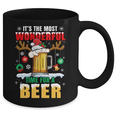 It's The Most Wonderful Time For A Beer Christmas Men Xmas Mug | teecentury