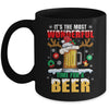 It's The Most Wonderful Time For A Beer Christmas Men Xmas Mug | teecentury