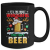 It's The Most Wonderful Time For A Beer Christmas Men Xmas Mug | teecentury