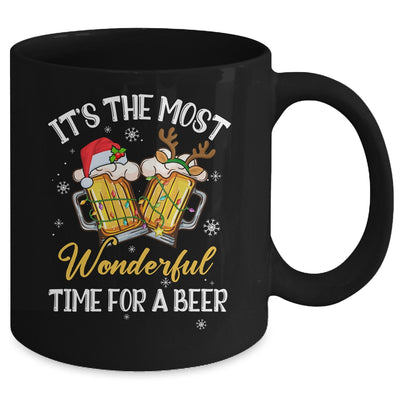 It's The Most Wonderful Time For A Beer Drinking Christmas Mug | teecentury