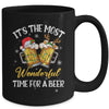 It's The Most Wonderful Time For A Beer Drinking Christmas Mug | teecentury