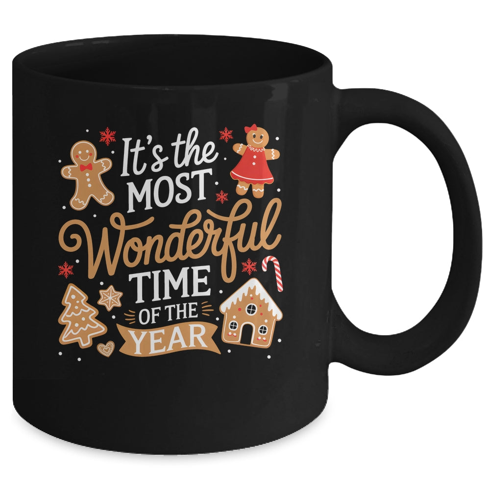 It's The Most Wonderful Time Of Year Christmas Gingerbread Mug | teecentury