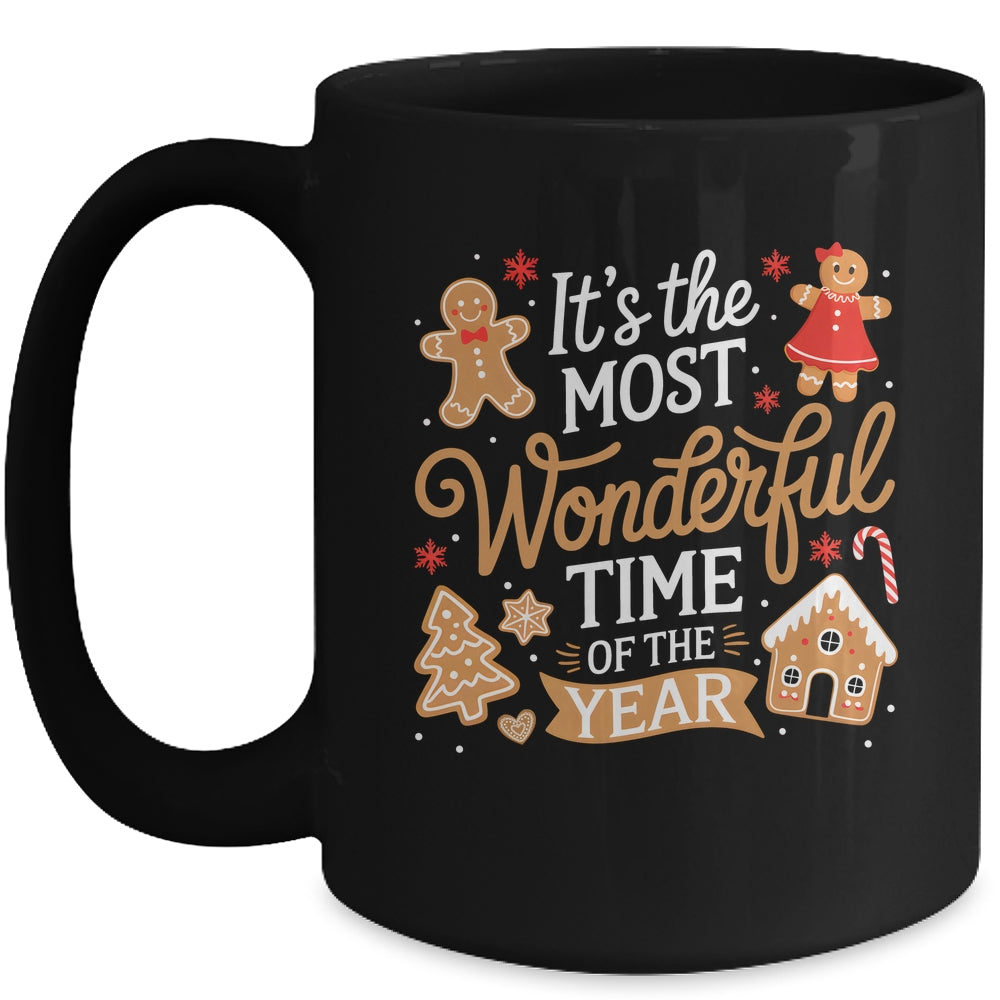 It's The Most Wonderful Time Of Year Christmas Gingerbread Mug | teecentury