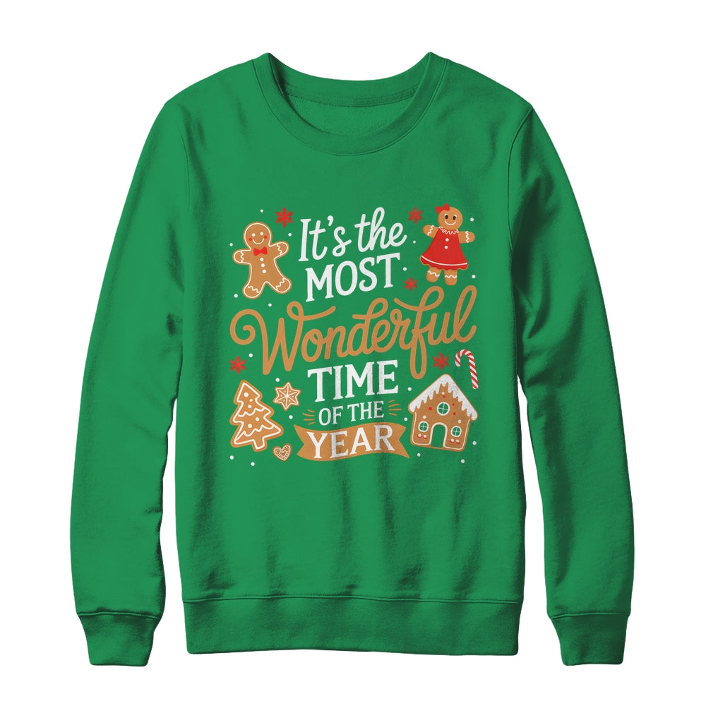 It's The Most Wonderful Time Of Year Christmas Gingerbread Shirt & Sweatshirt | teecentury