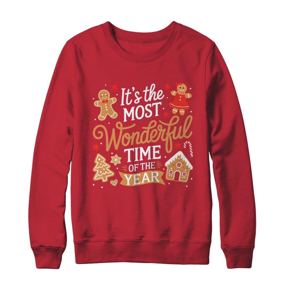 It's The Most Wonderful Time Of Year Christmas Gingerbread Shirt & Sweatshirt | teecentury