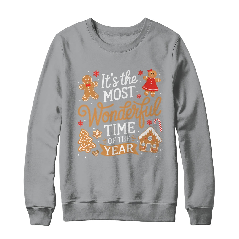 It's The Most Wonderful Time Of Year Christmas Gingerbread Shirt & Sweatshirt | teecentury