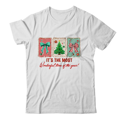 It's The Most Wonderful Time Preppy Coquette Christmas Retro Shirt & Sweatshirt | teecentury