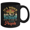 It's Weird Being The Same Age As Old People Funny Retro Mug | teecentury