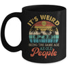 It's Weird Being The Same Age As Old People Funny Retro Mug | teecentury
