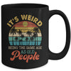 It's Weird Being The Same Age As Old People Funny Retro Mug | teecentury