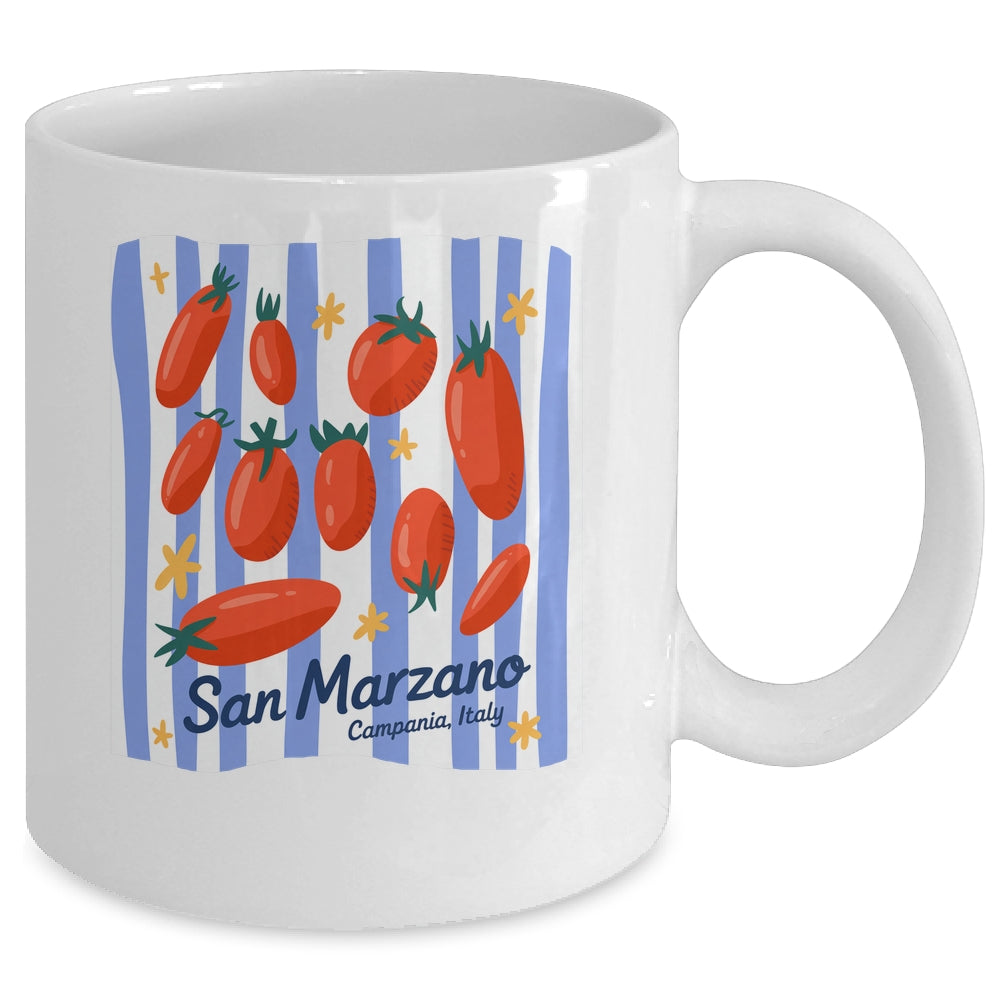 Italian Market Tomato Vintage Farmer Tomato Girl Summer Mug | teecentury