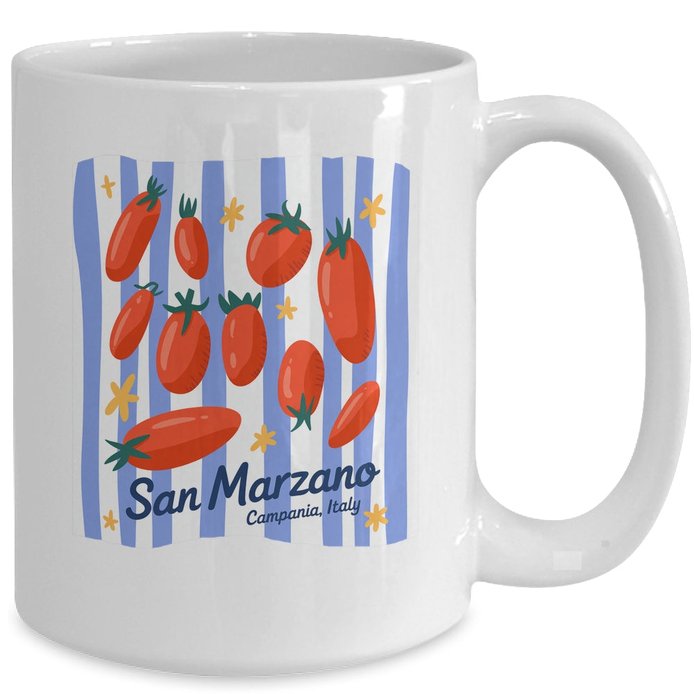 Italian Market Tomato Vintage Farmer Tomato Girl Summer Mug | teecentury