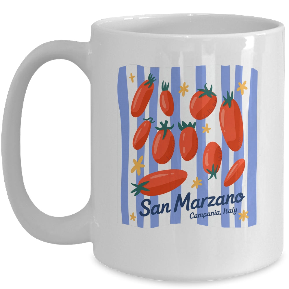 Italian Market Tomato Vintage Farmer Tomato Girl Summer Mug | teecentury