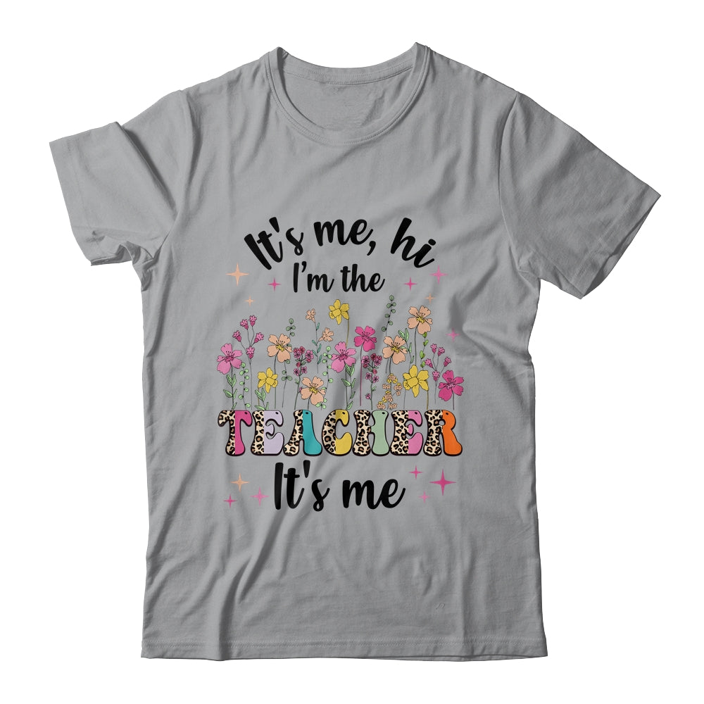 Its Me Hi Im The Teacher Its Me Back To School Pink Groovy Shirt & Hoodie | teecentury