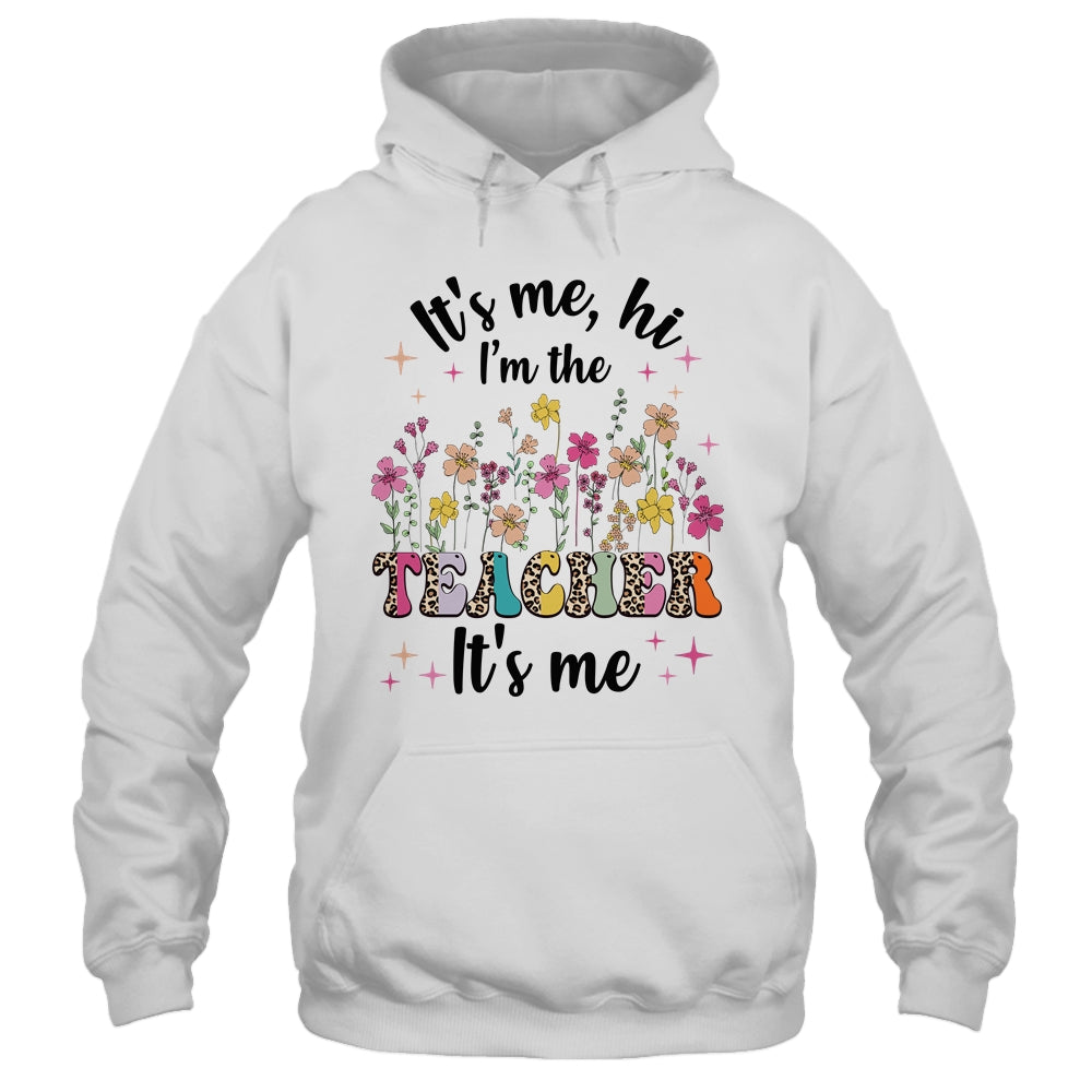 Its Me Hi Im The Teacher Its Me Back To School Pink Groovy Shirt & Hoodie | teecentury